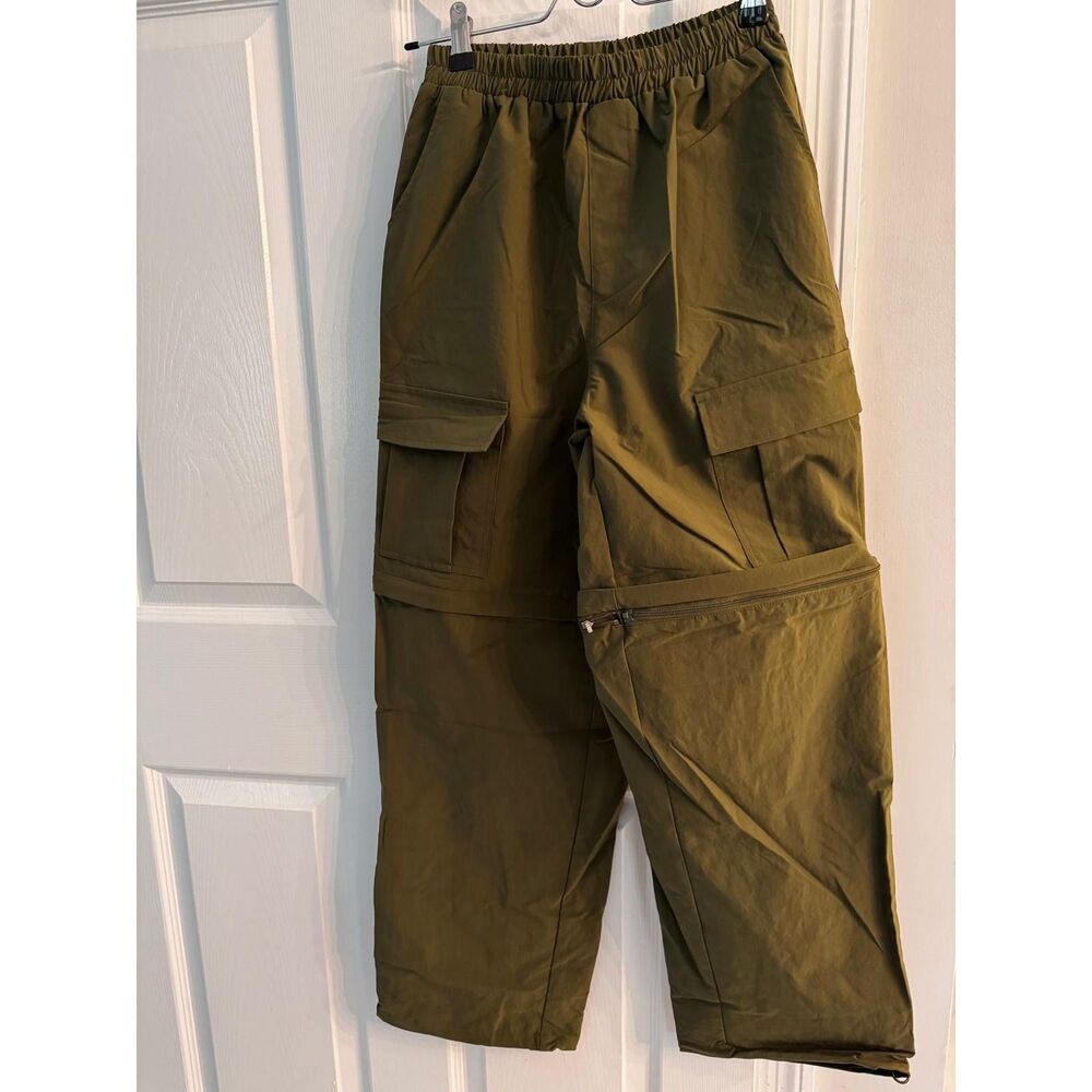Kids Lightweight Convertible Zip-Off Cargo Pants for Girls and Boys, Sz 14Y
